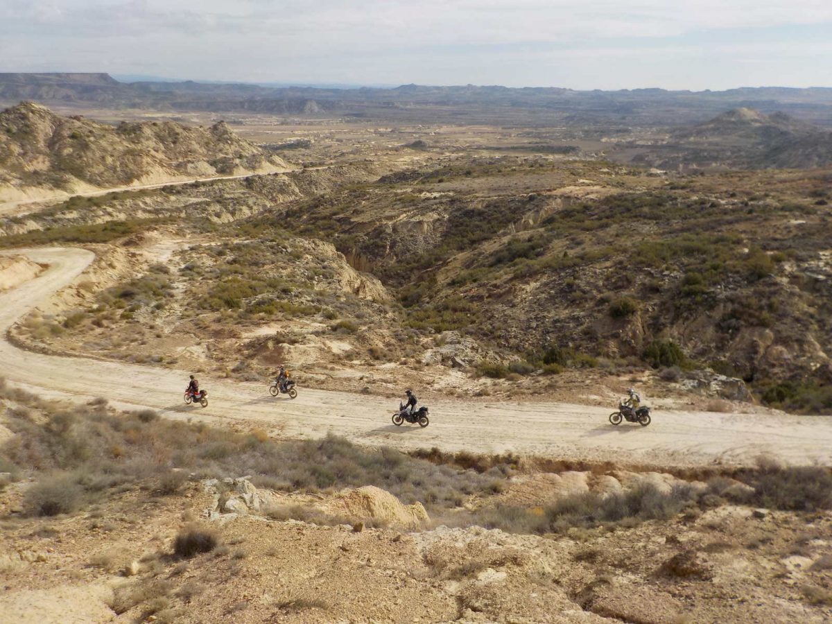 rando-moto-desert-bardenas - Trail Découverte randonnée à moto